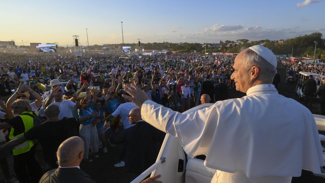 Papa Lav XIV. na Jubileju mladih u Svetoj godini, Tor Vergata, Rim